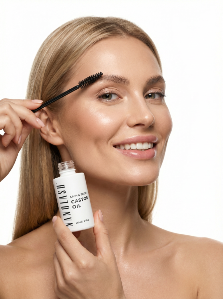 nanolash Óleo de rícino para pestanas e sobrancelhas